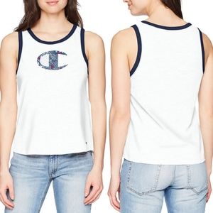 Champion White Logo Tank Top